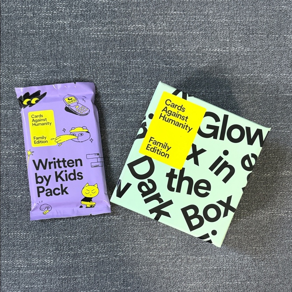 Cards Against Humanity Bundle - Family Edition & Written by Kids Pack
